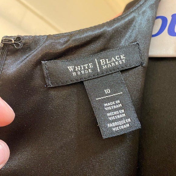 WHBM Black Wide Leg Jumpsuit - Picture 4 of 5